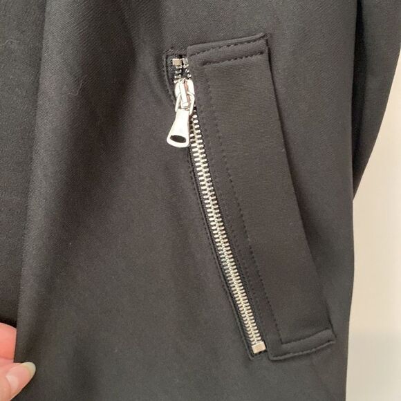 PATRIZIA LUCA NWT Trench Coat Women’s M Swing Jacket Black Y2K Goth Cyberpunk - Picture 10 of 12